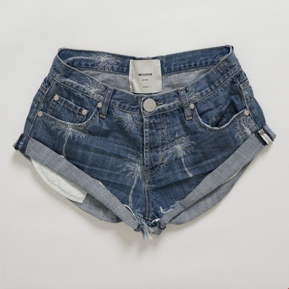 One Teaspoon Palm Tree Shorts